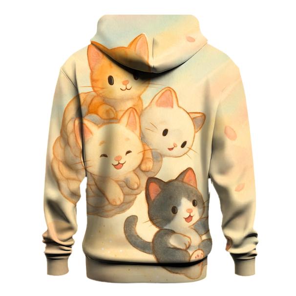 Sunrise Cloud Basket Purr Parade zip-up hoodies