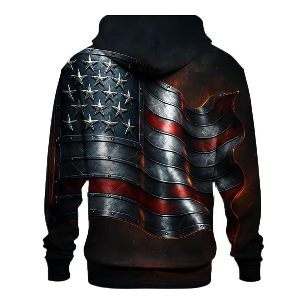 Midnight Forge Flag pullover hoodies