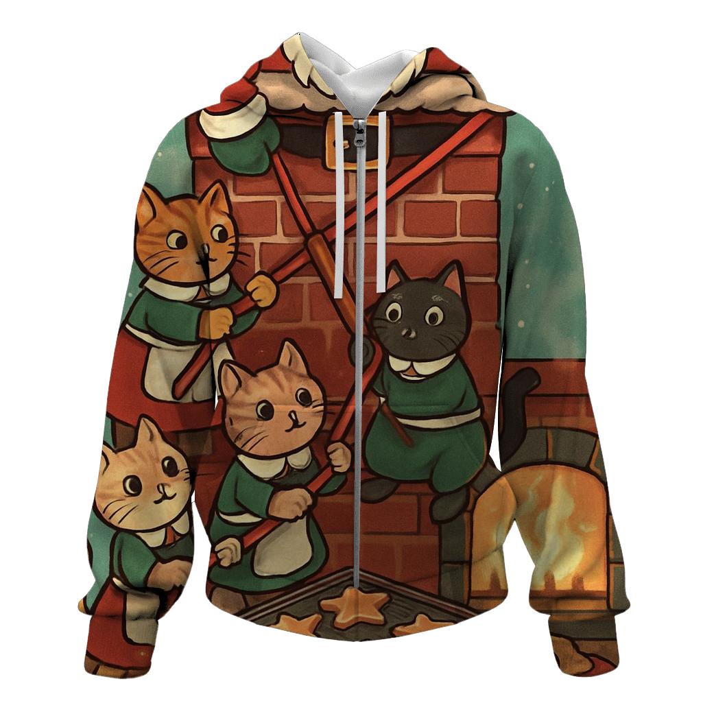 Santa Stuck Chimney Bakery Rescue hoodies fashion