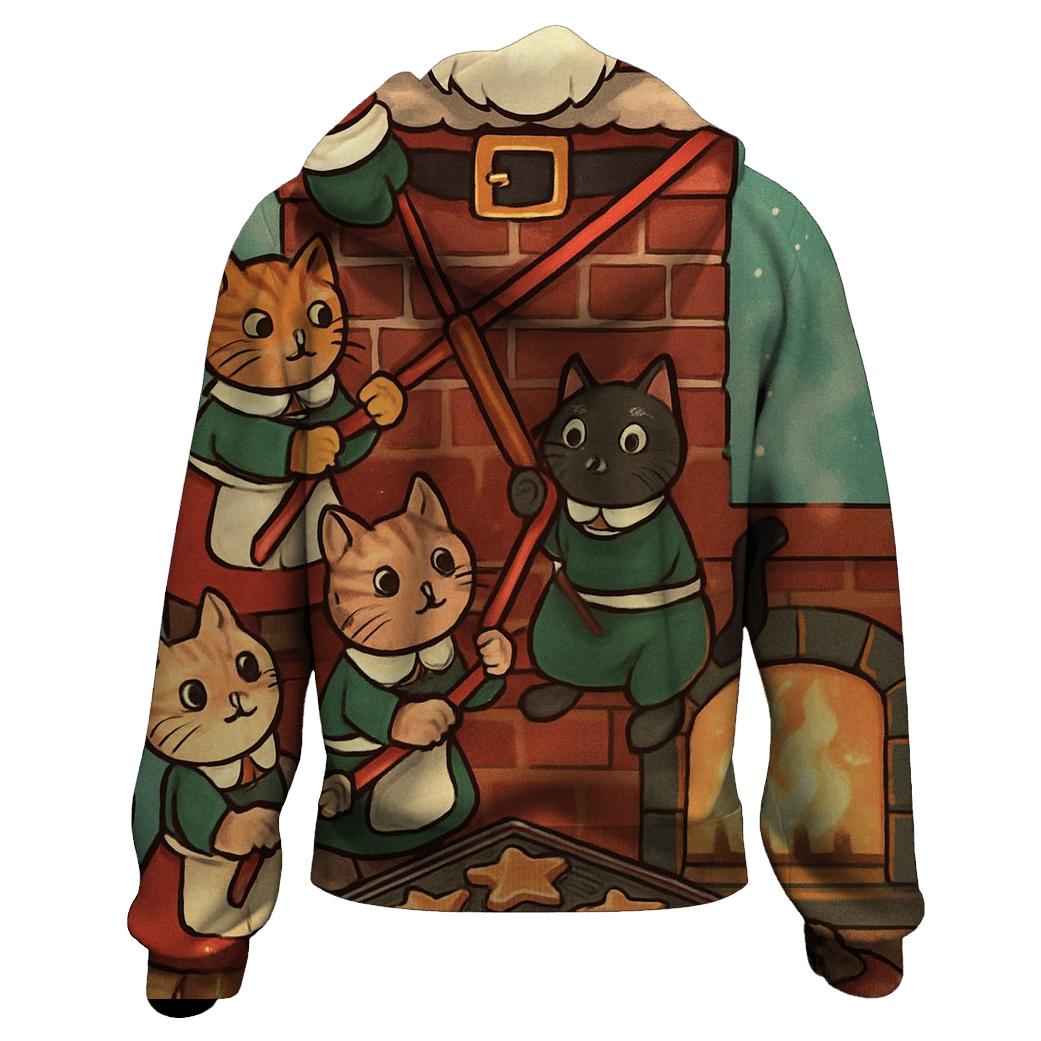 Santa Stuck Chimney Bakery Rescue hoodies fashion