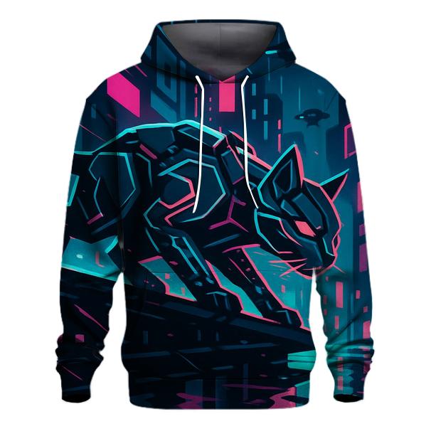 Neon Alley Circuit Prowler embroidered hoodies