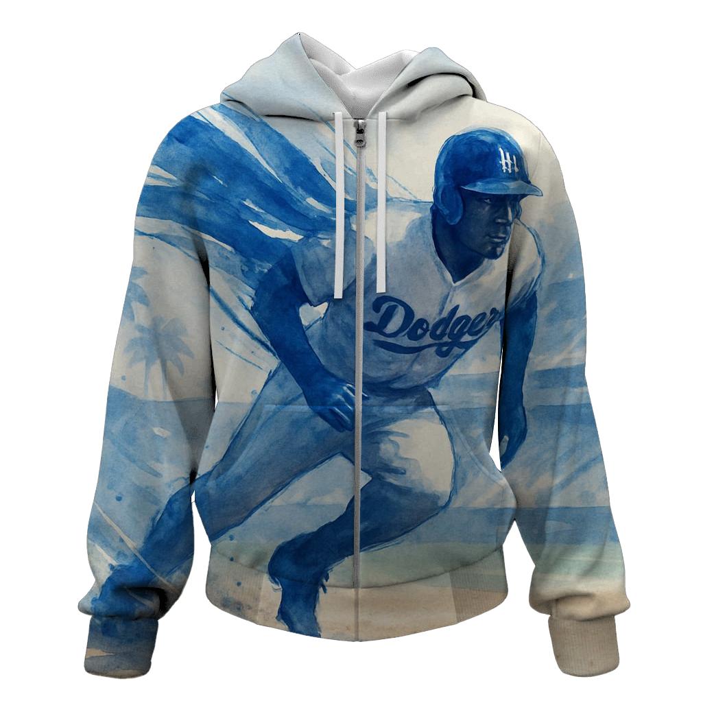 Watercolor Rally Wave Sprint premium hoodies