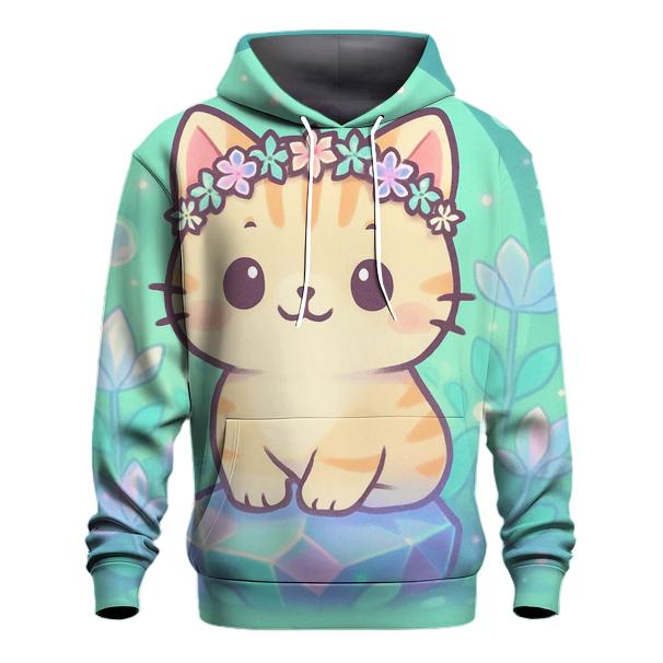 Crystal Garden Flower Crown Keeper zip-up hoodies