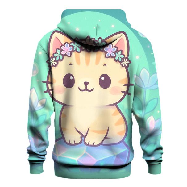 Crystal Garden Flower Crown Keeper zip-up hoodies