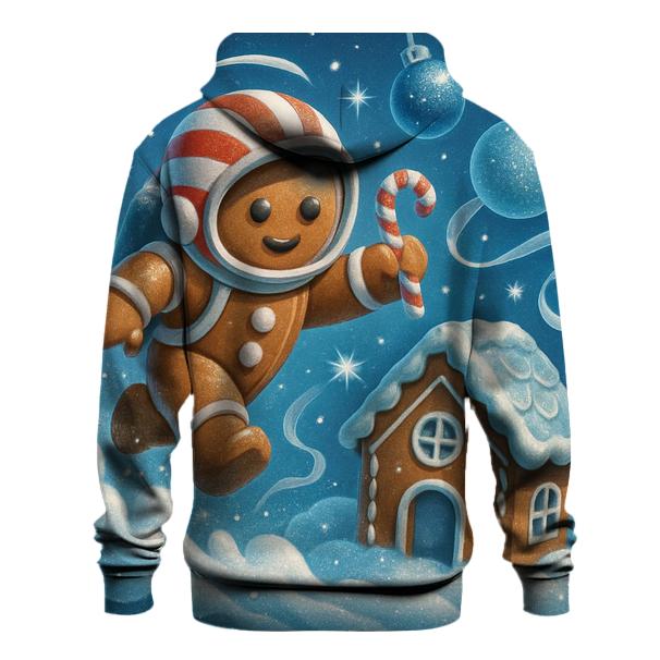Gingerbread Astronaut Cookie Crash Landing pullover hoodies