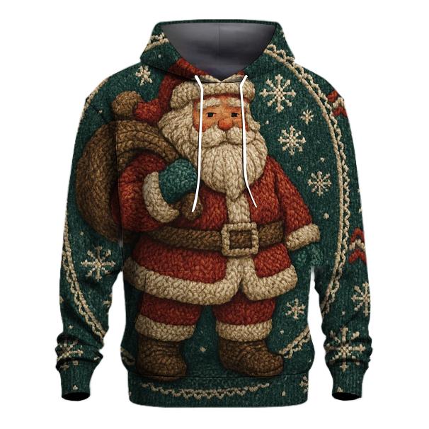 Knitted Blizzard Patch Santa heavyweight hoodies