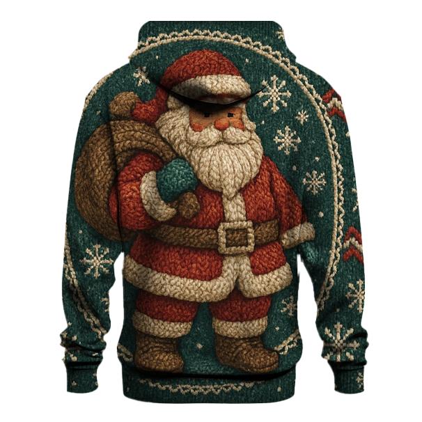 Knitted Blizzard Patch Santa heavyweight hoodies