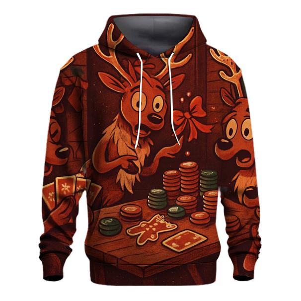 Reindeer Card Game Cabin Chaos hoodies fashion