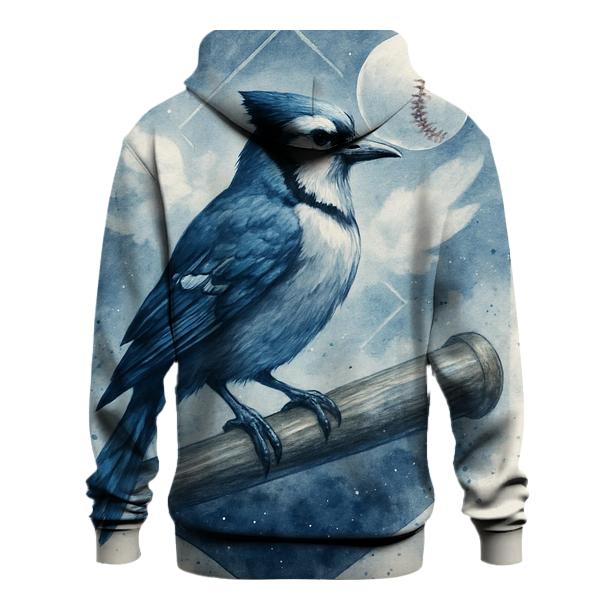 Midnight Perch Bat Blue Jays Sentinel embroidered hoodies