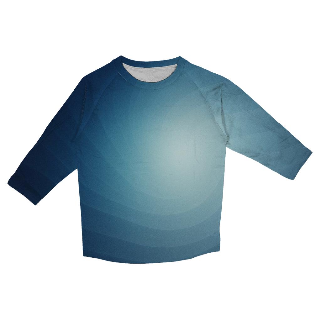 Moonlit Glacier Bloom stylish quarter sleeve tops