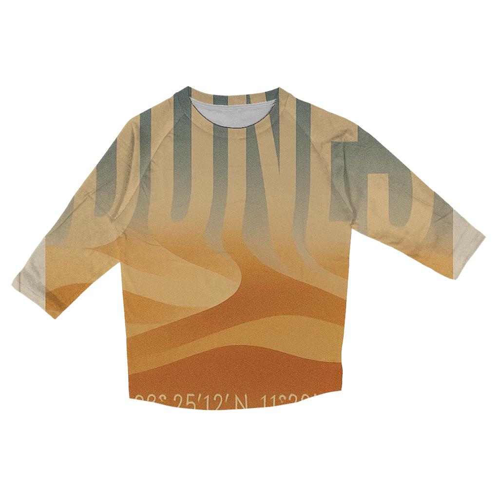 Desert Mirage Typography Poster fashion 3/4 sleeve shirts
