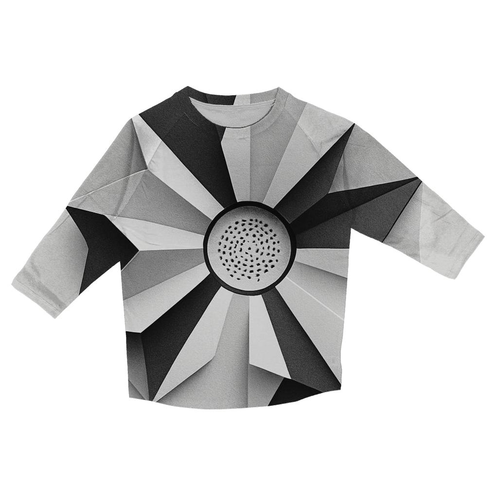 Filter Fold Geometry custom 3/4 sleeve shirts