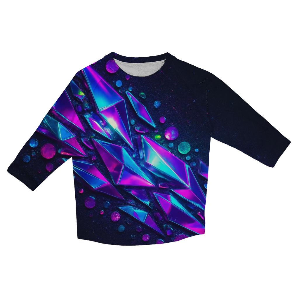 Neon Disco Prism Tide casual three quarter sleeve shirts