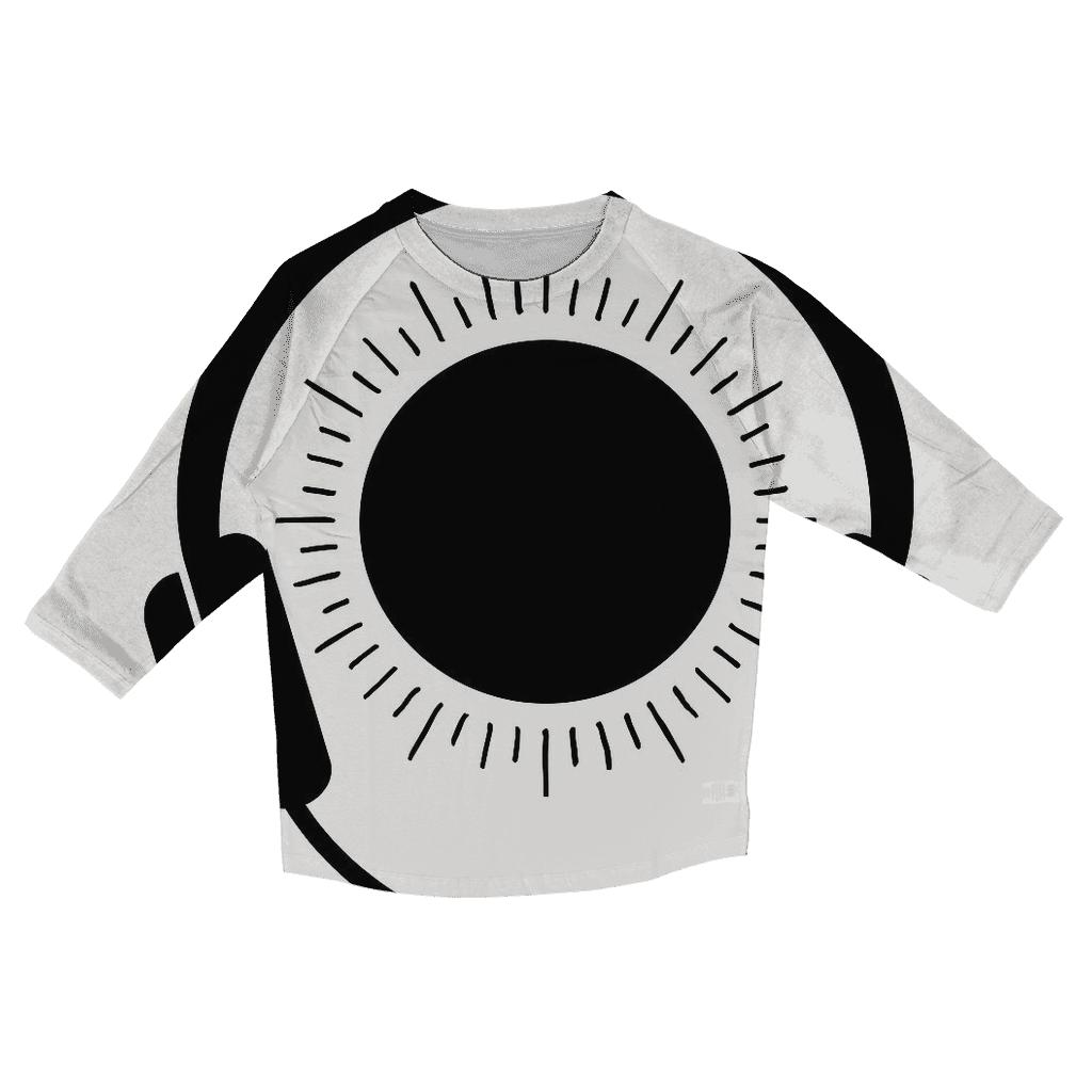 Monochrome Headphone Eclipse printed three quarter sleeve shirts