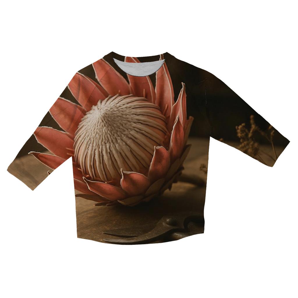 Protea Still Life At A Cape Floristic Workbench custom 3/4 sleeve shirts