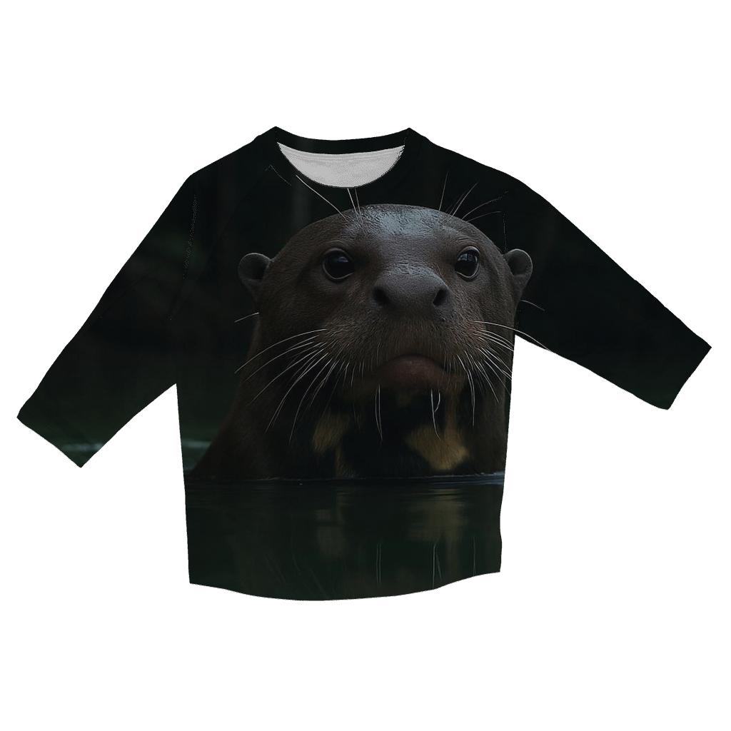 Oxbow Surface Check Giant Otter personalized 3/4 sleeve tees