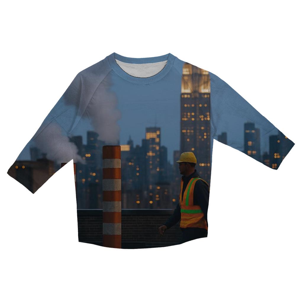 Flatiron District Rooftop Steam Vents In Evening Blue Hour stylish quarter sleeve tops