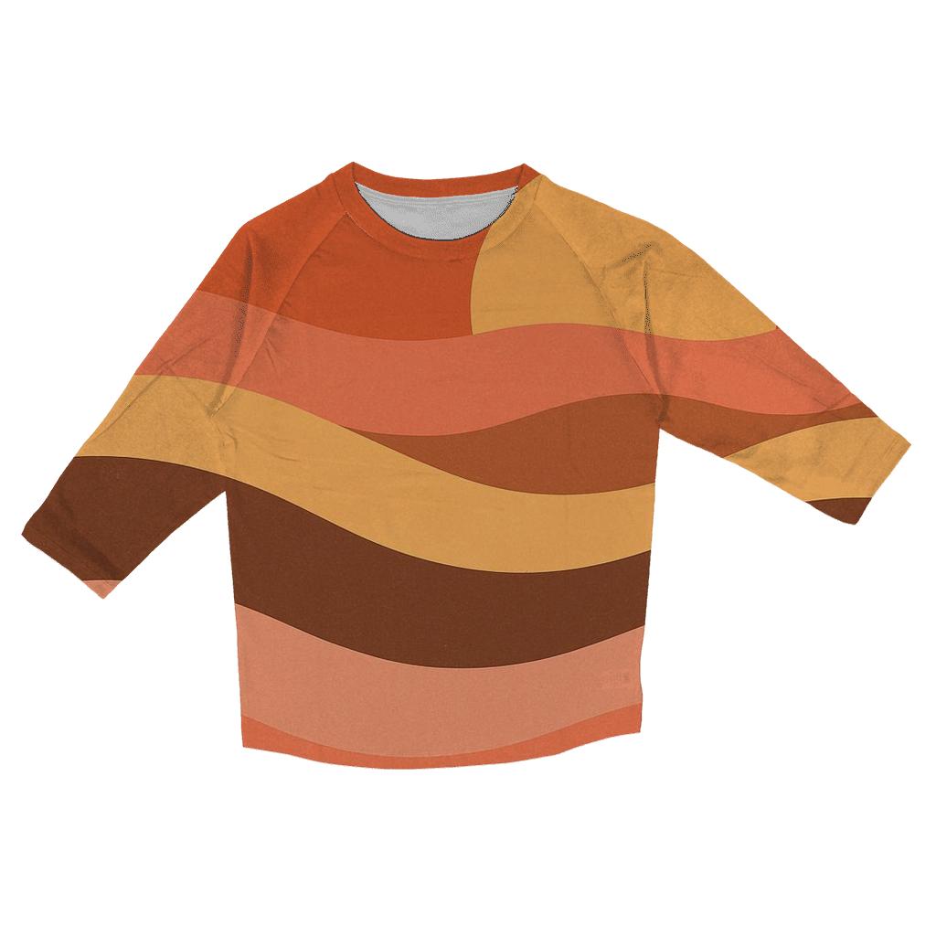 Sunset Wave Horizon Bands personalized 3/4 sleeve tees