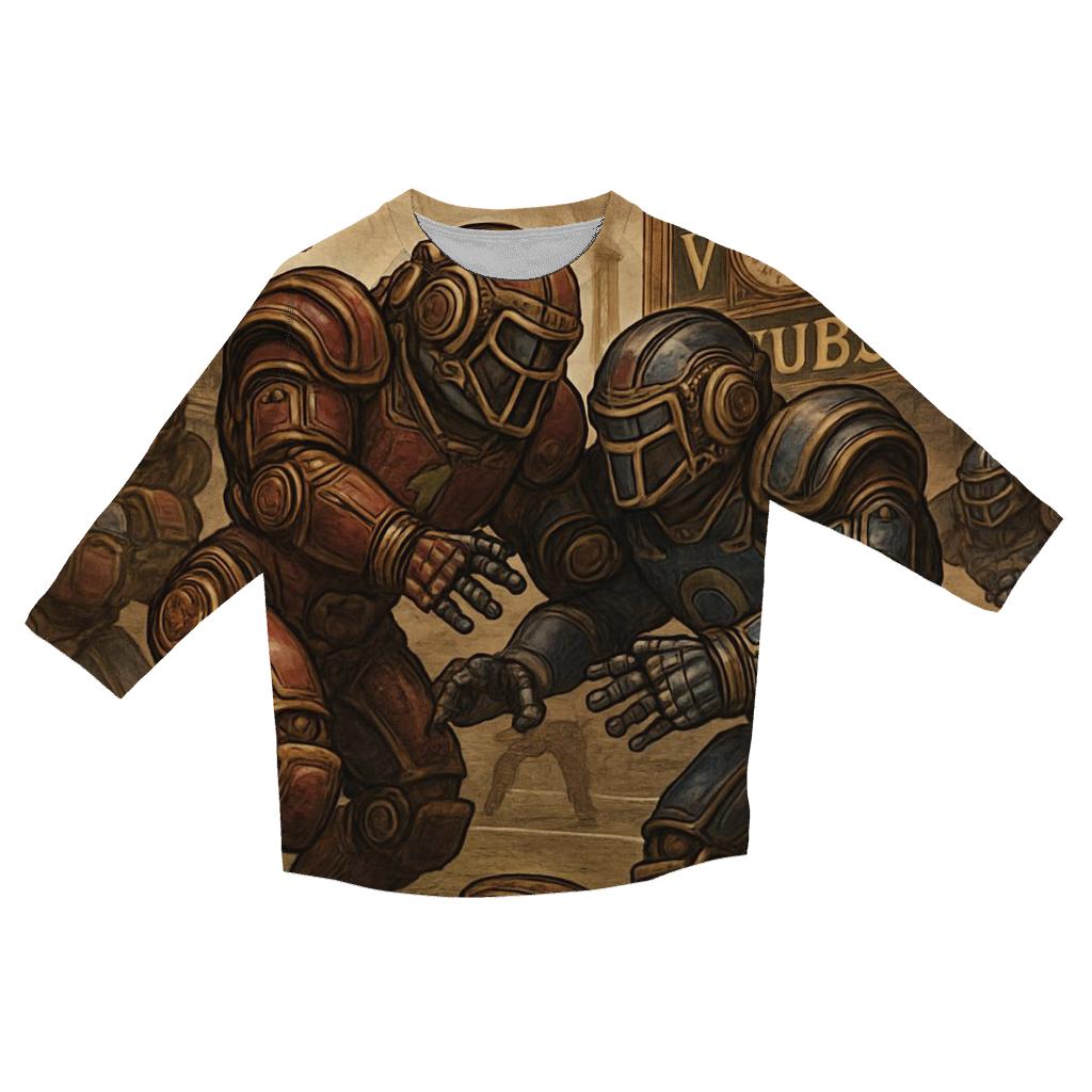 Clockwork Stadium Braves Versus Cubs casual three quarter sleeve shirts