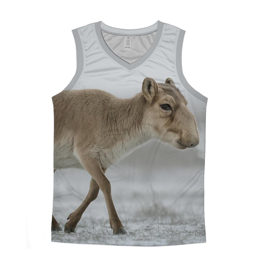 Steppe Breathline Saiga Antelope casual summer tank tops