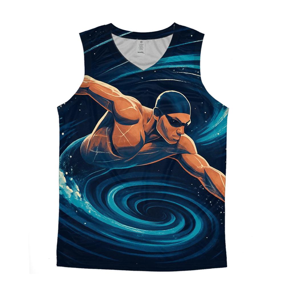 Cosmic Tide Swimming Sprint stylish racerback tanks