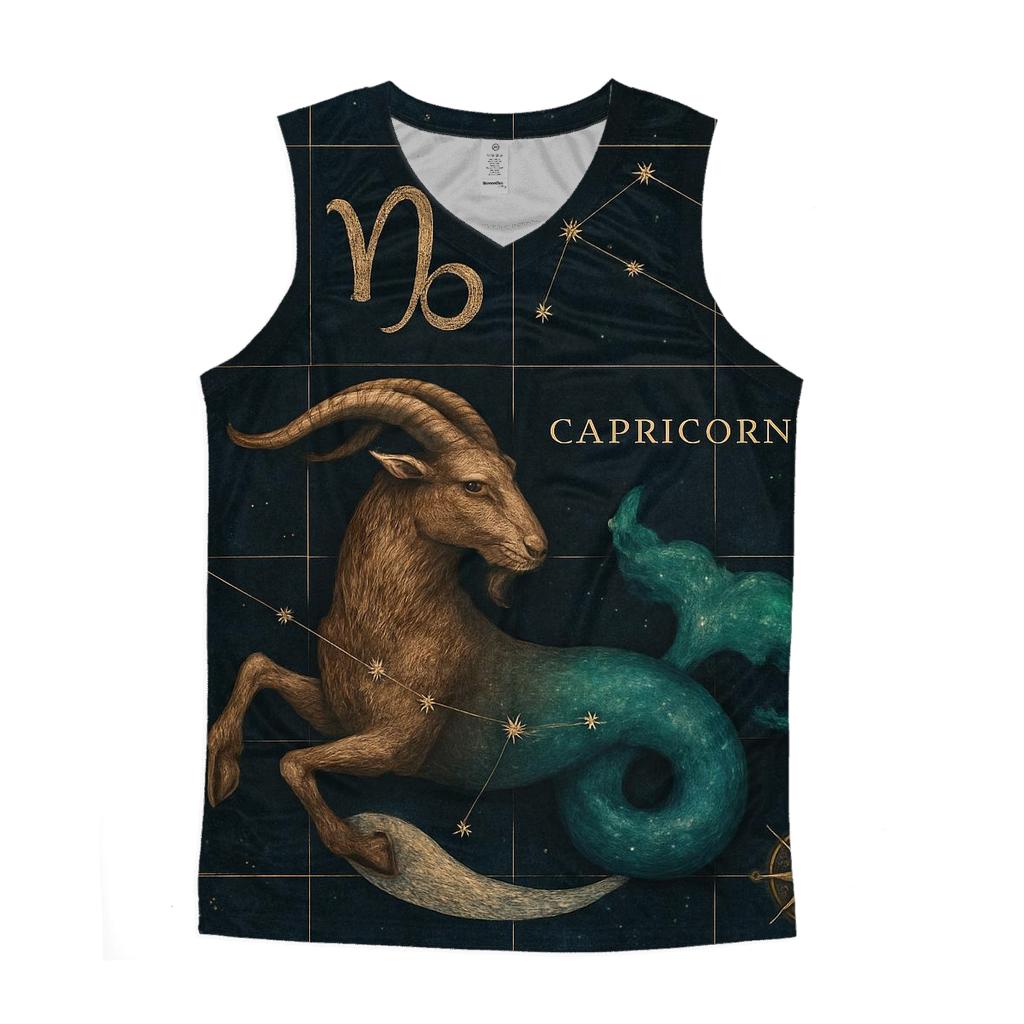 Capricorn Sea Goat Astral Cartography sports performance tank tops