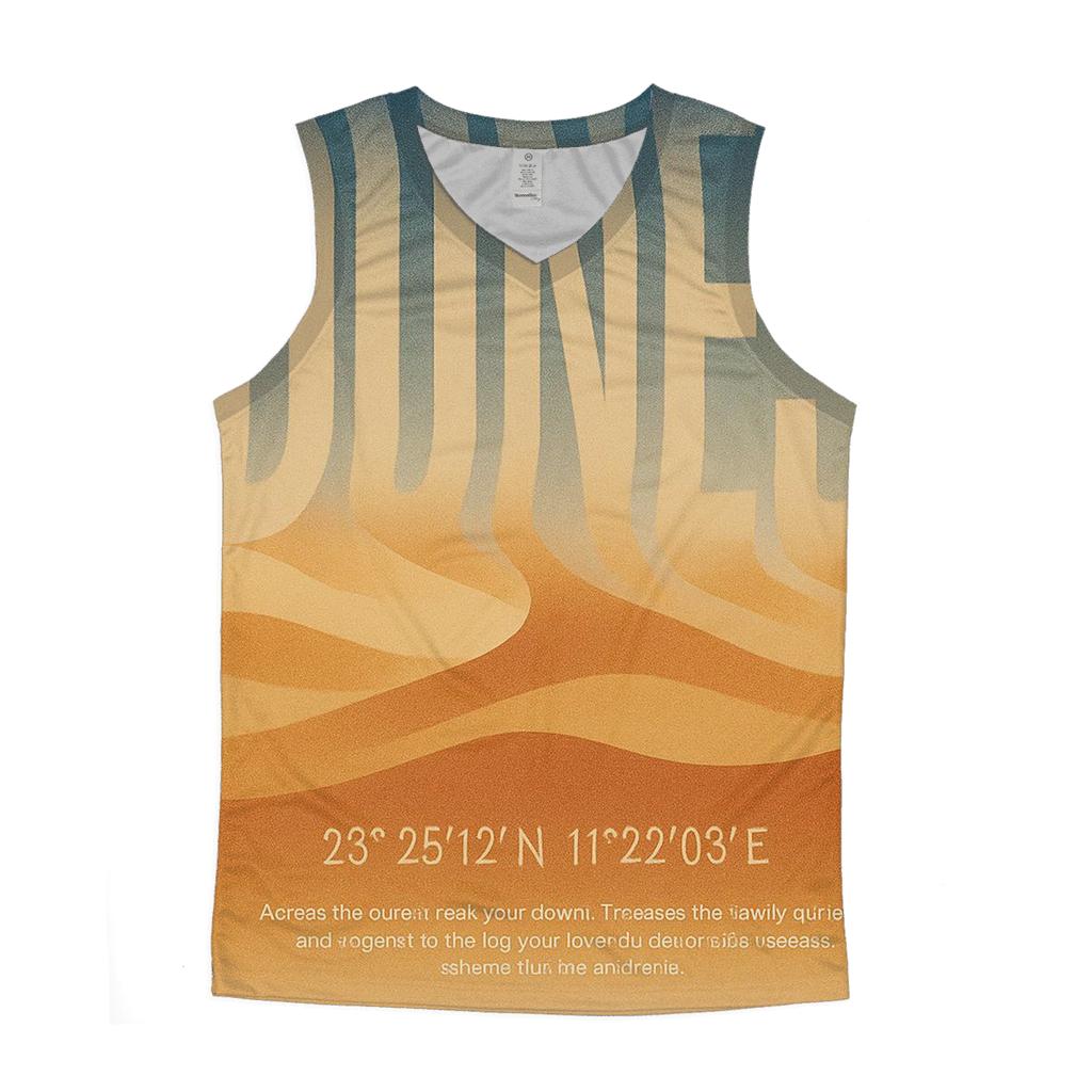 Desert Mirage Typography Poster designer workout tanks