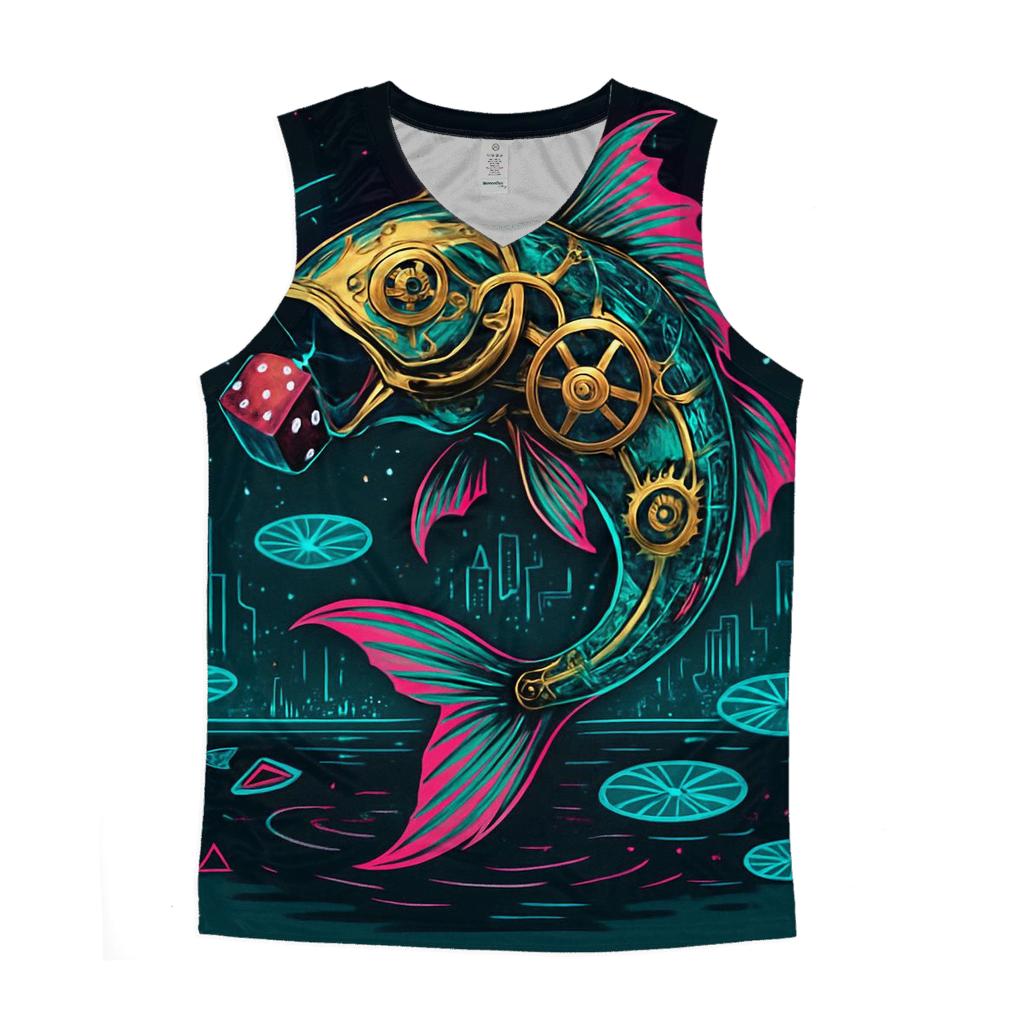 Clockwork Koi Dream Circuit sports performance tank tops