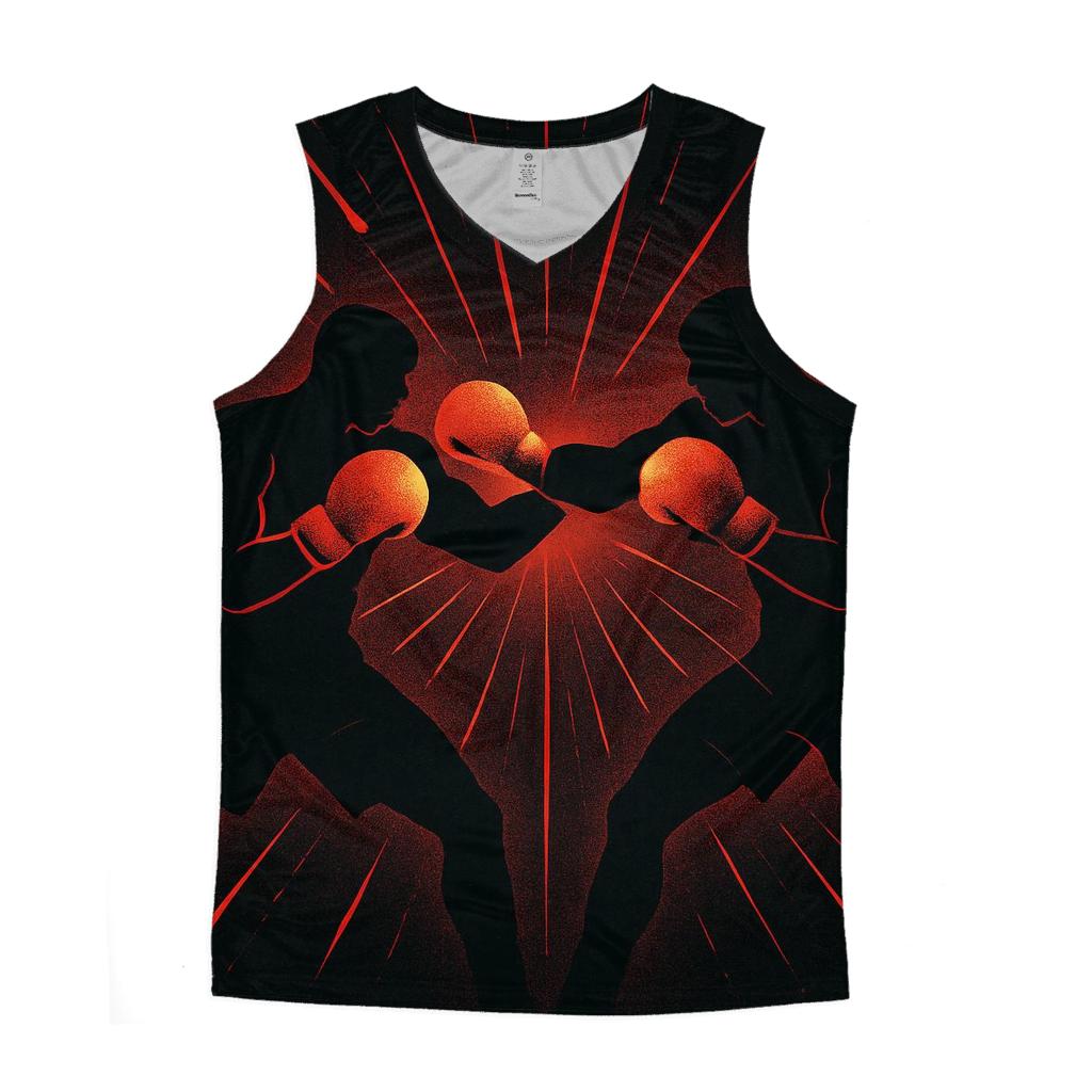 Meteor Trail Boxing Clash stylish racerback tanks