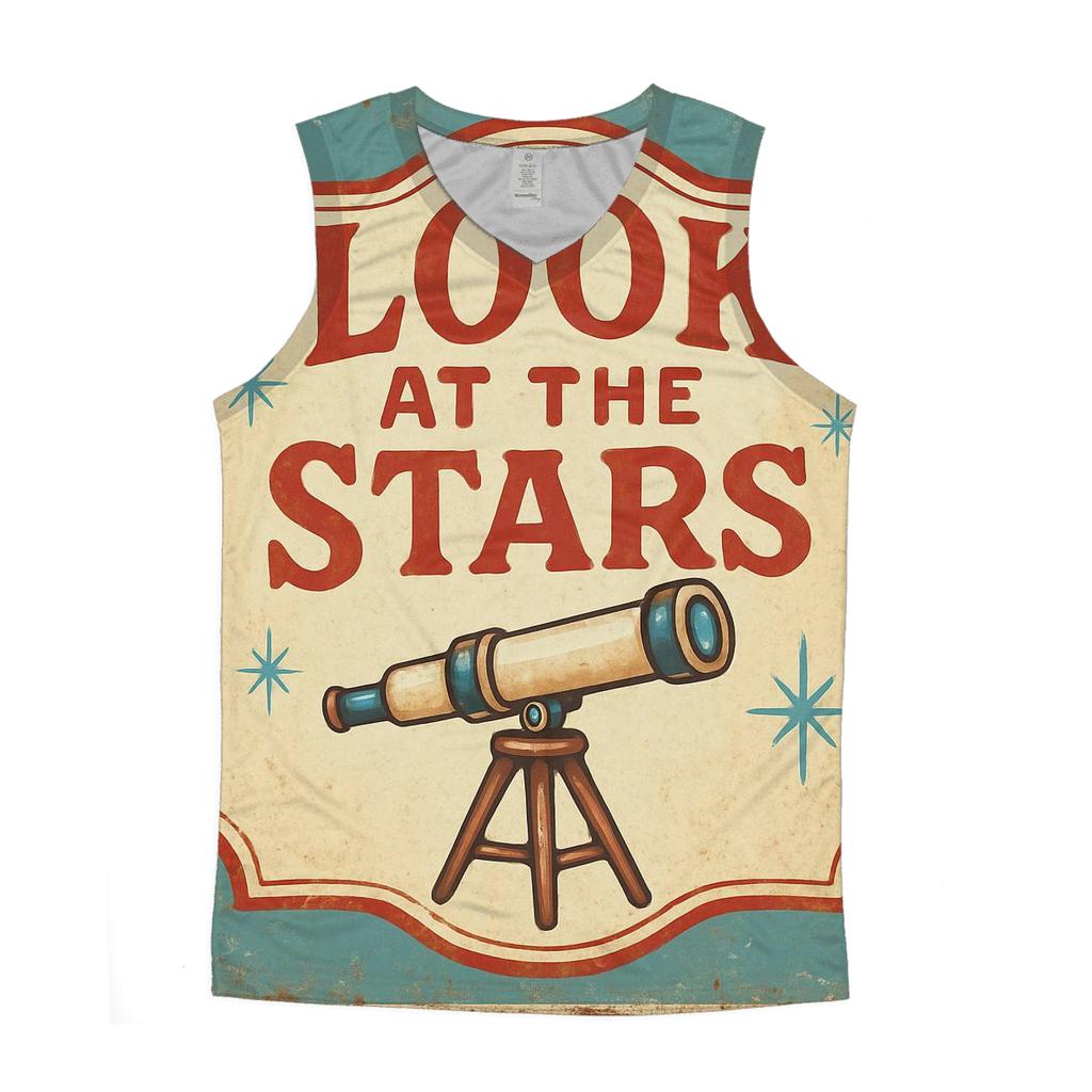 Retro County Fair Astronomy Booth Sign sports performance tank tops