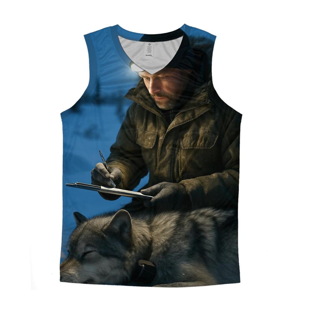 Radio Collar Field Check At Arctic Treeline custom tank tops