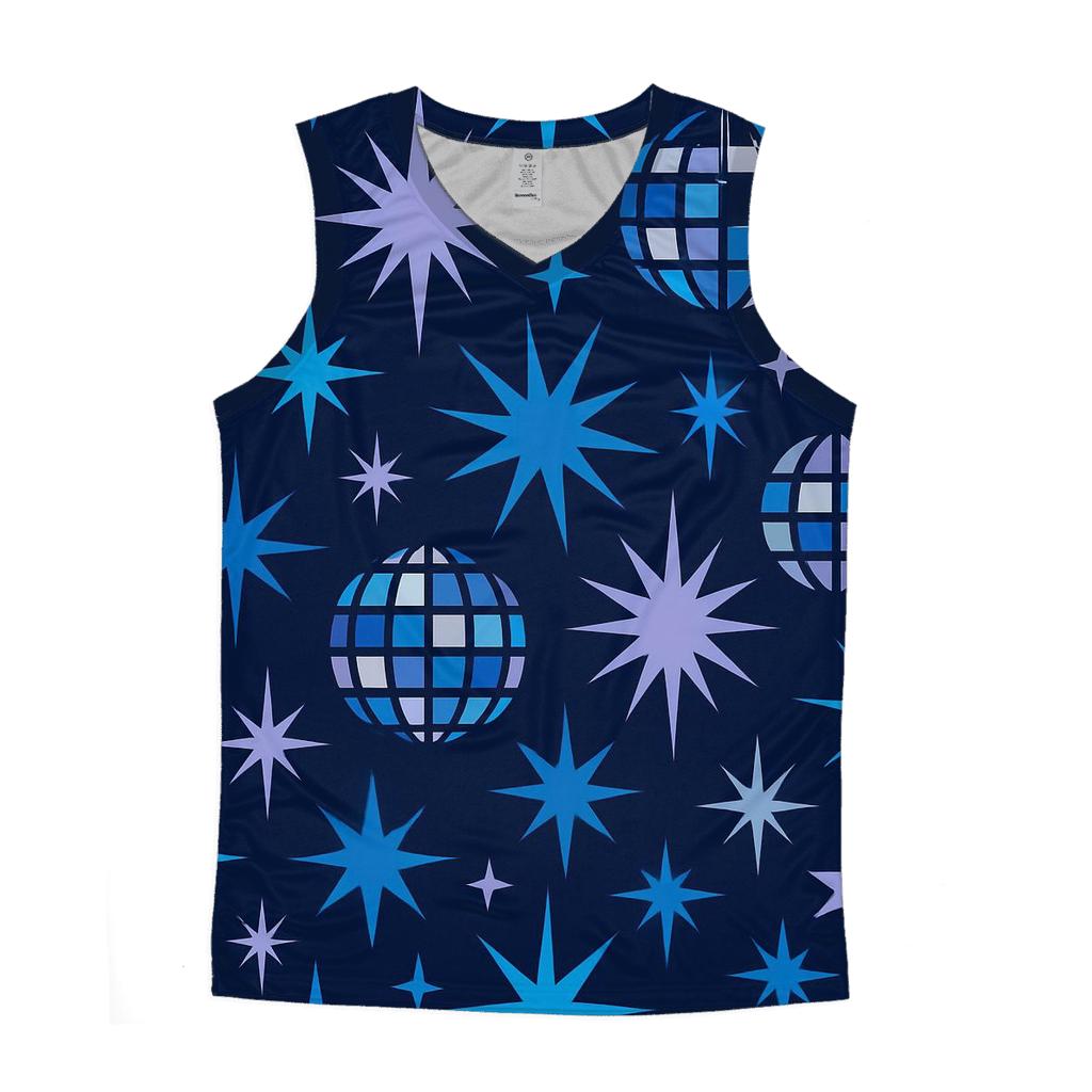 Disco Mirror Starburst Grid trendy fitted tank tops
