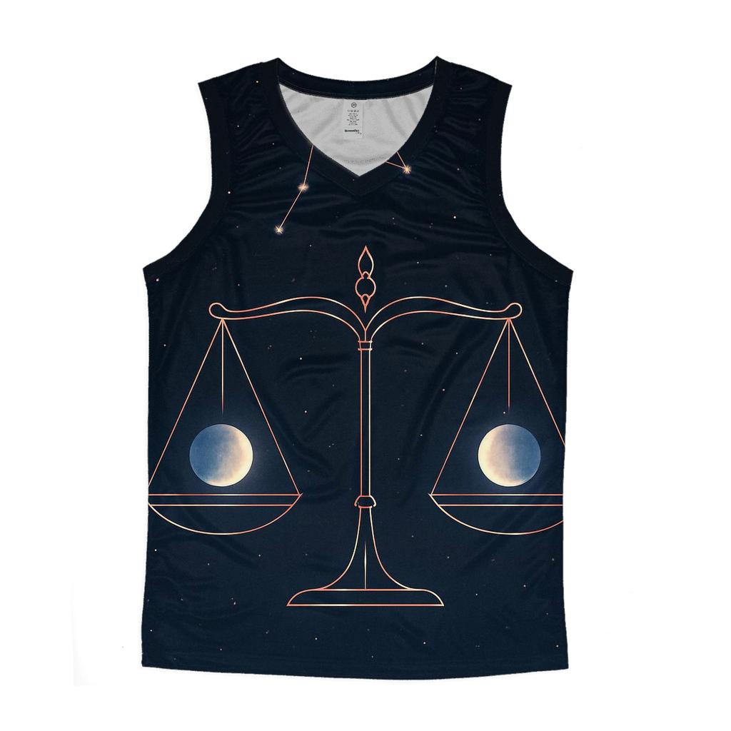 Libra Equinox Balance Star Scale Emblem stylish racerback tanks