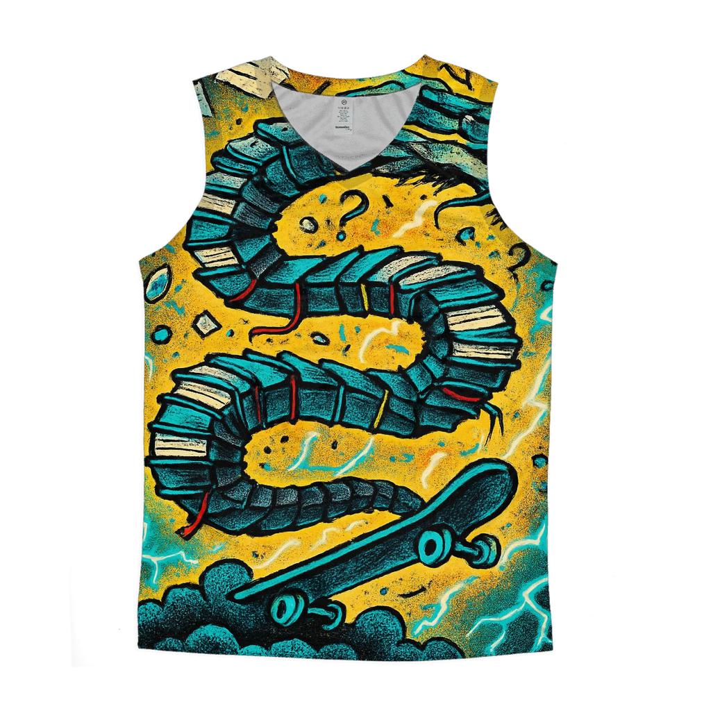 Thunder Library Skate Serpent designer workout tanks