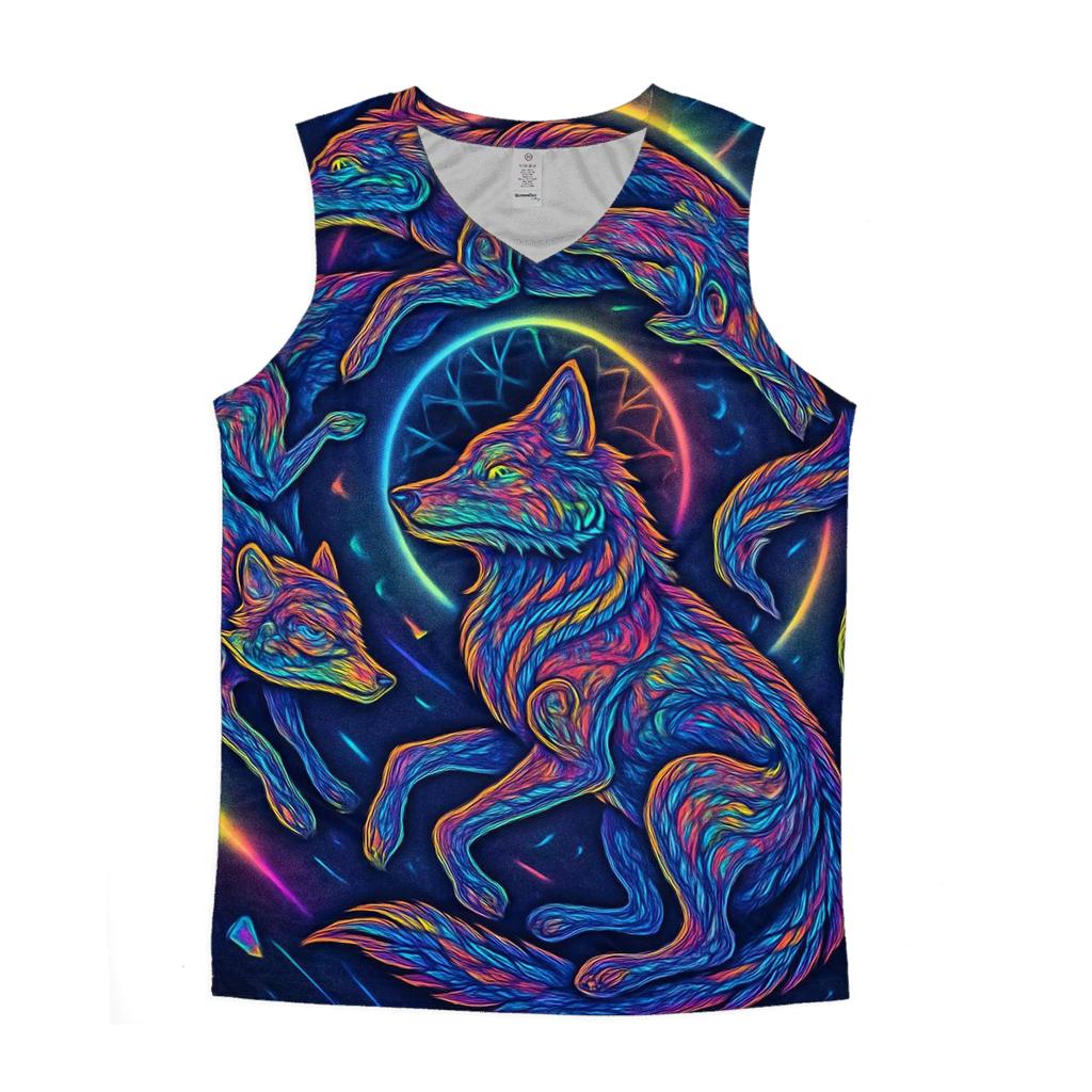 Prismatic Dreamweave Wolf Pack sports performance tank tops