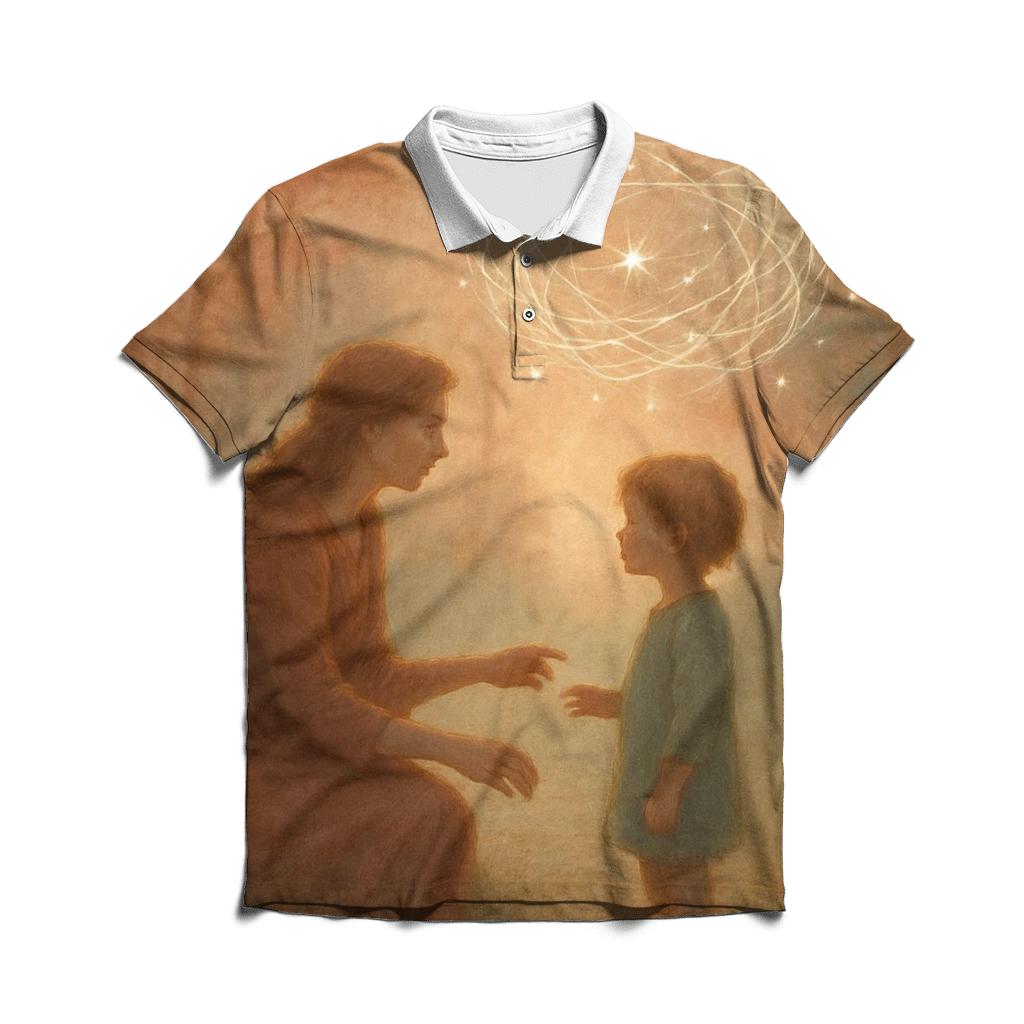 The Nest Of Becoming A Mothers Love That Teaches Courage personalized polo shirts