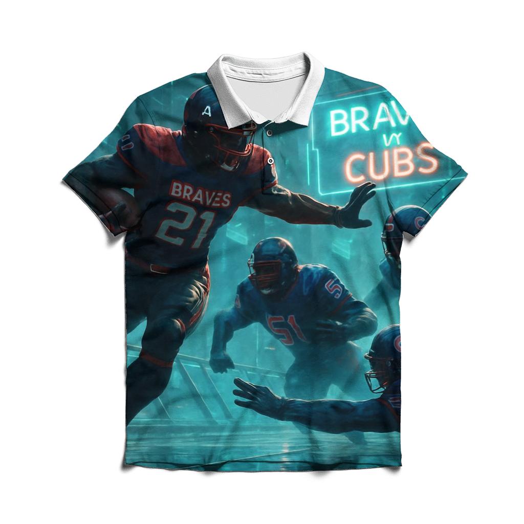 Skybridge Scrimmage Braves Versus Cubs embroidered polo tops