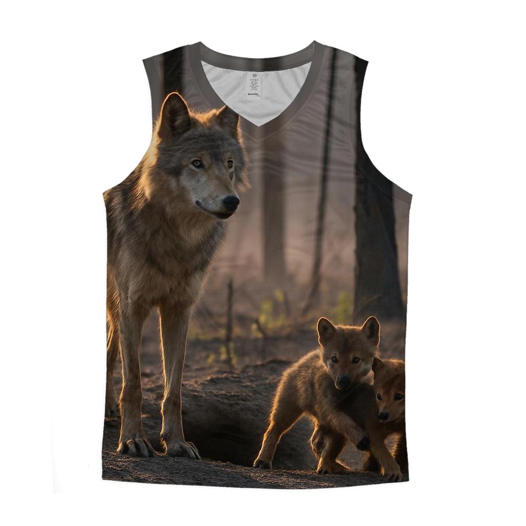 Den Site Pup Counting In Boreal Burn Scar custom tank tops