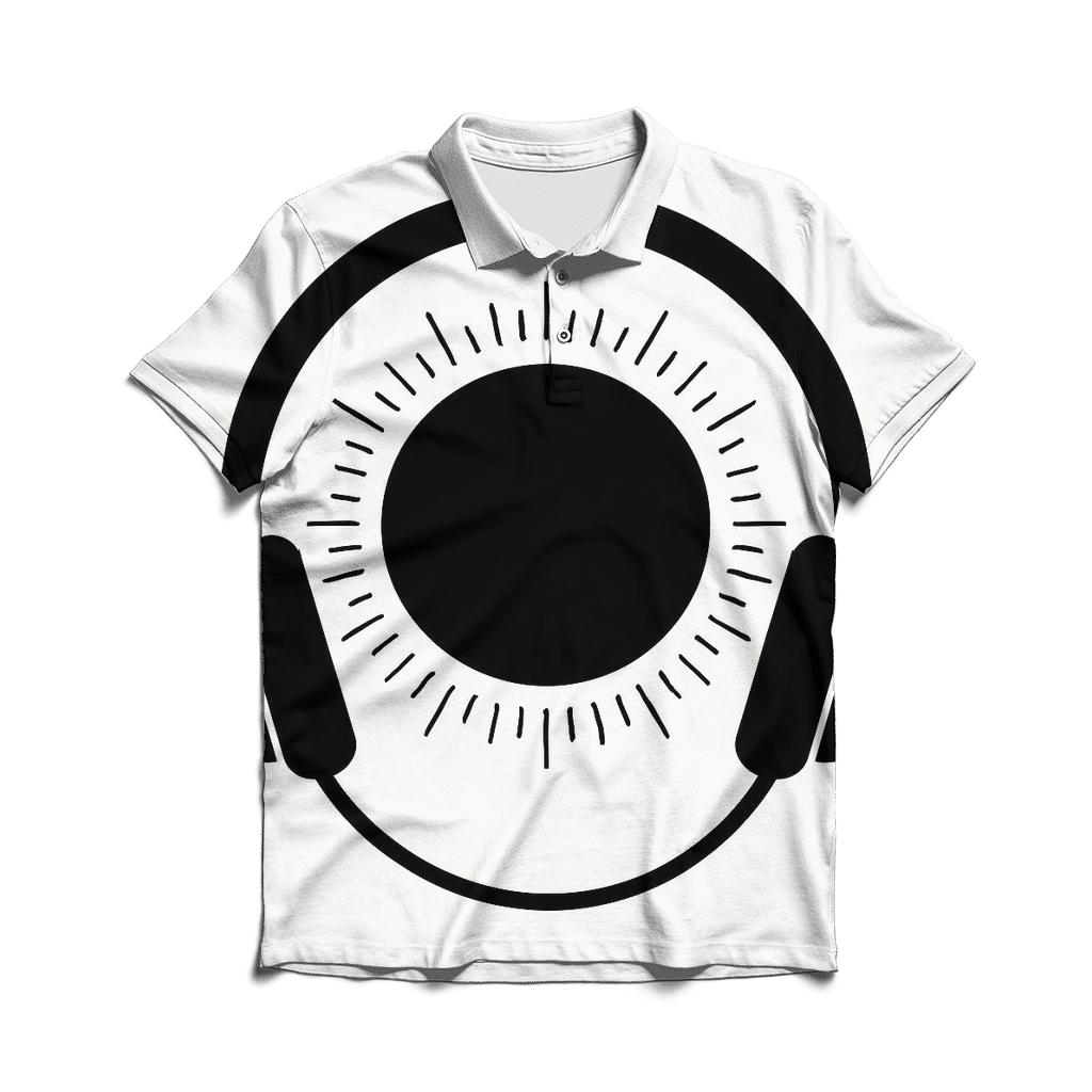 Monochrome Headphone Eclipse casual sports polo shirts