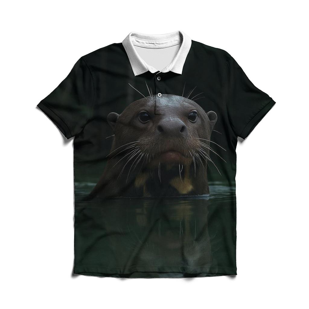 Oxbow Surface Check Giant Otter custom polo shirts