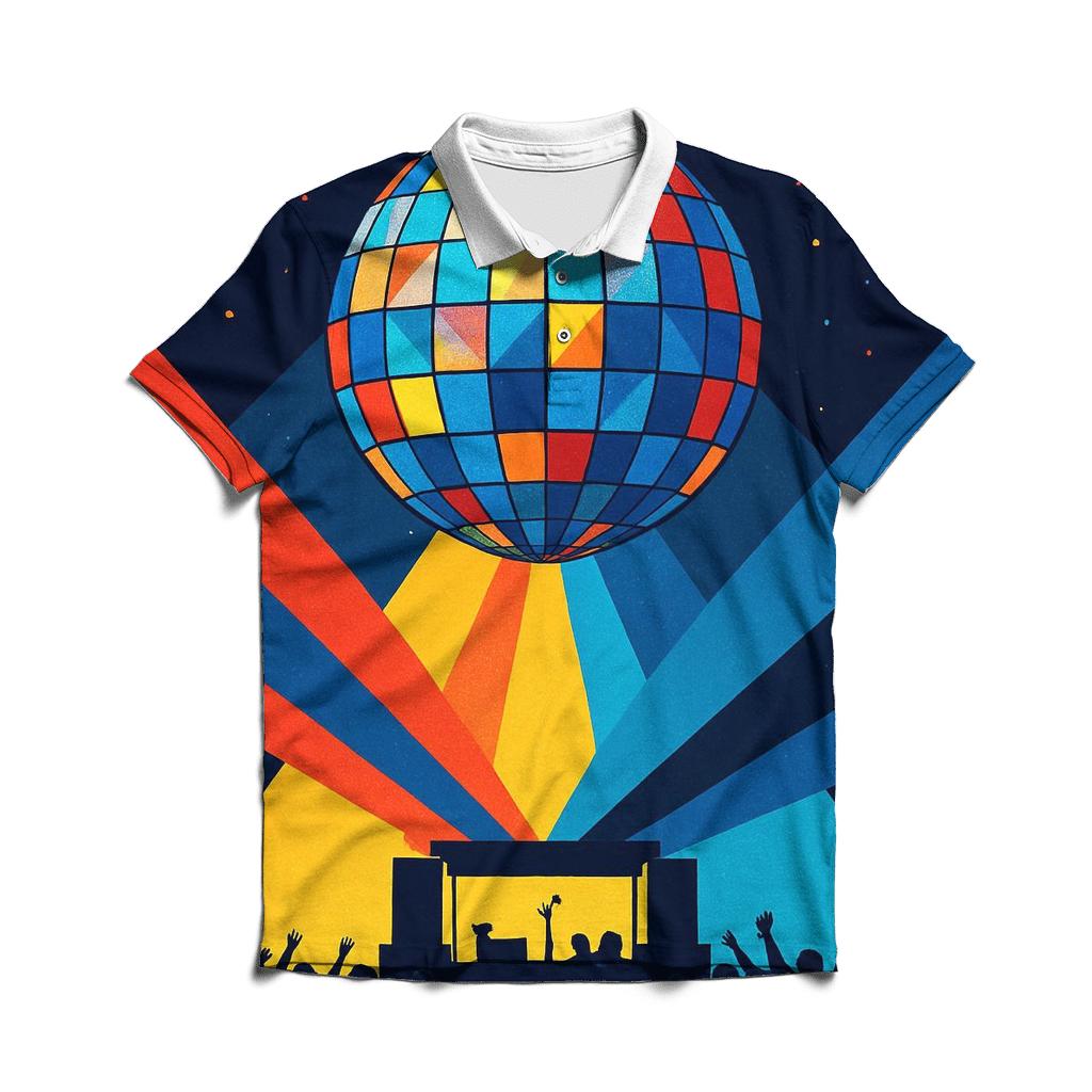 Disco Prism Stage custom polo shirts