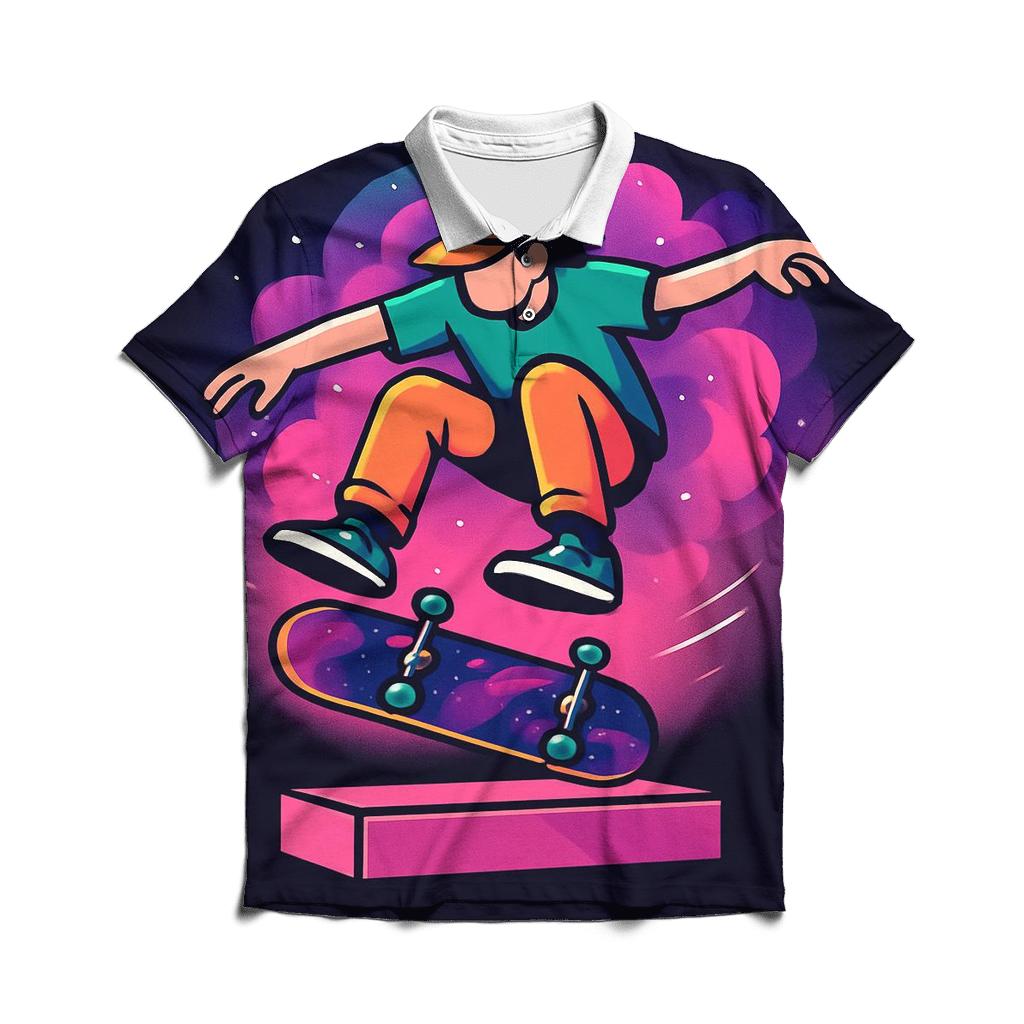 Nebula Street Skate Flow designer slim fit polos