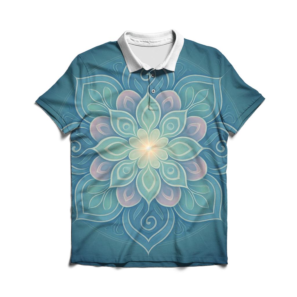 Aurora Breath Mandala classic pique polos