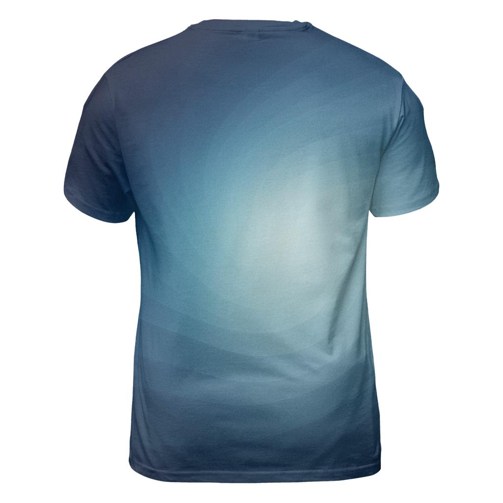 Moonlit Glacier Bloom creative print fashion shirts