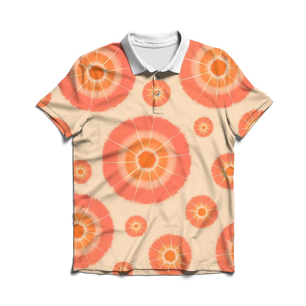 Kumo Comet Rosette Scatter embroidered polo tops