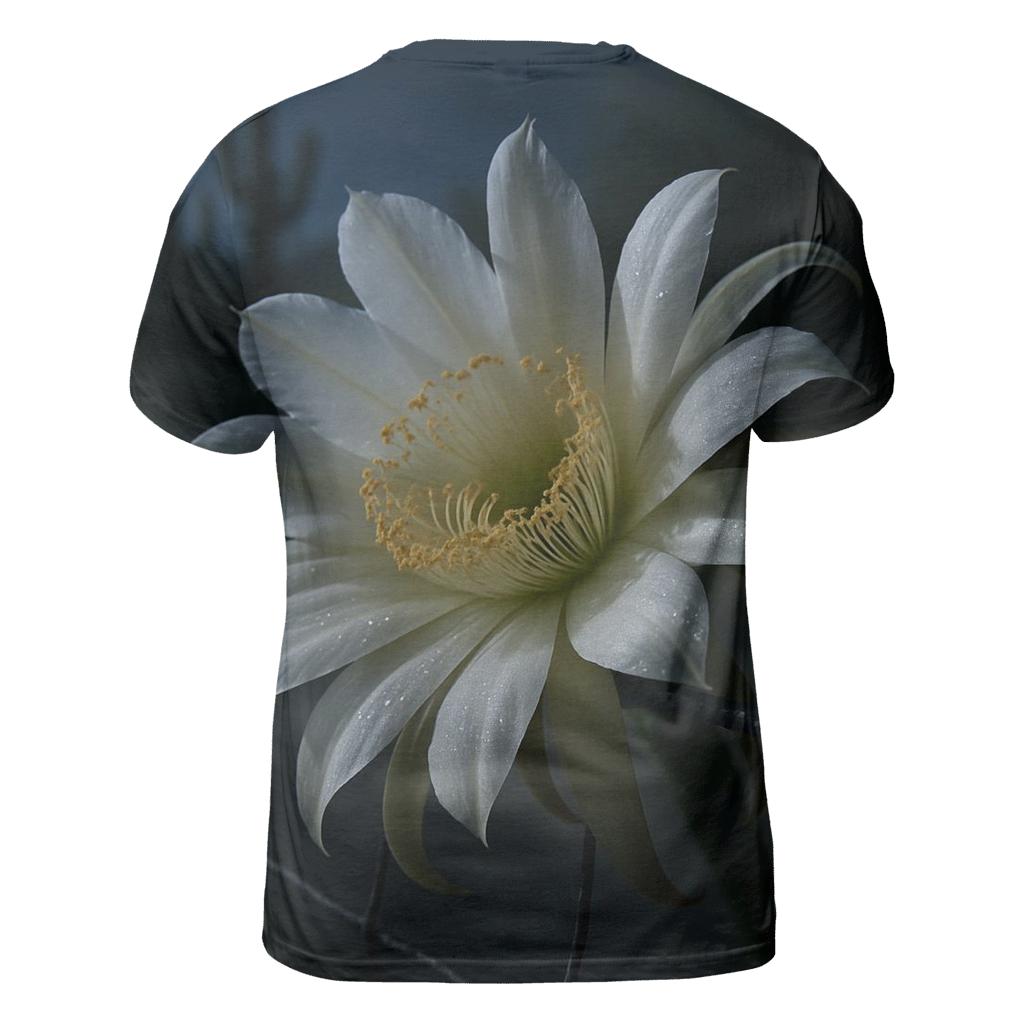 Night Blooming Cereus On A Desert Fence Line creative print fashion shirts