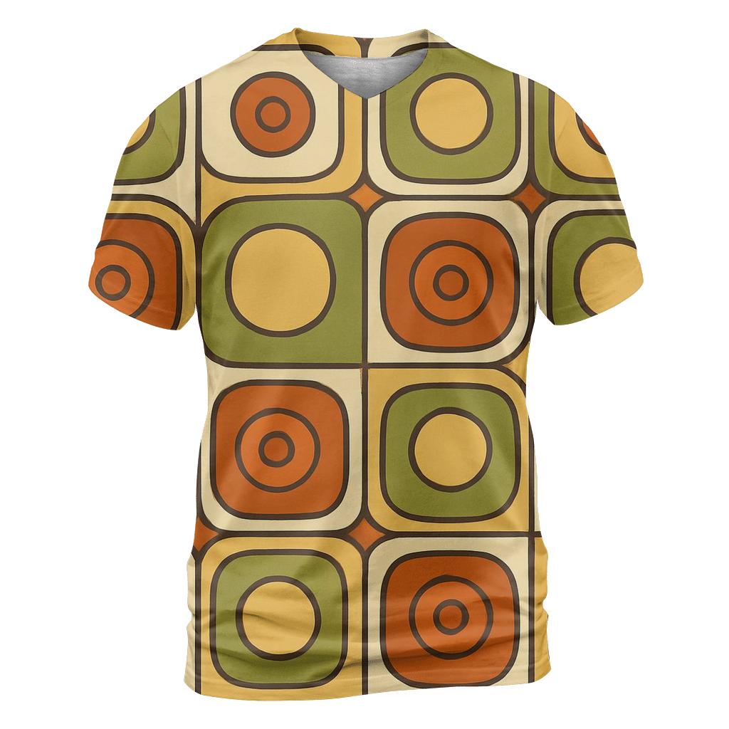 Groovy Kitchen Tile Geometrics creative print fashion shirts
