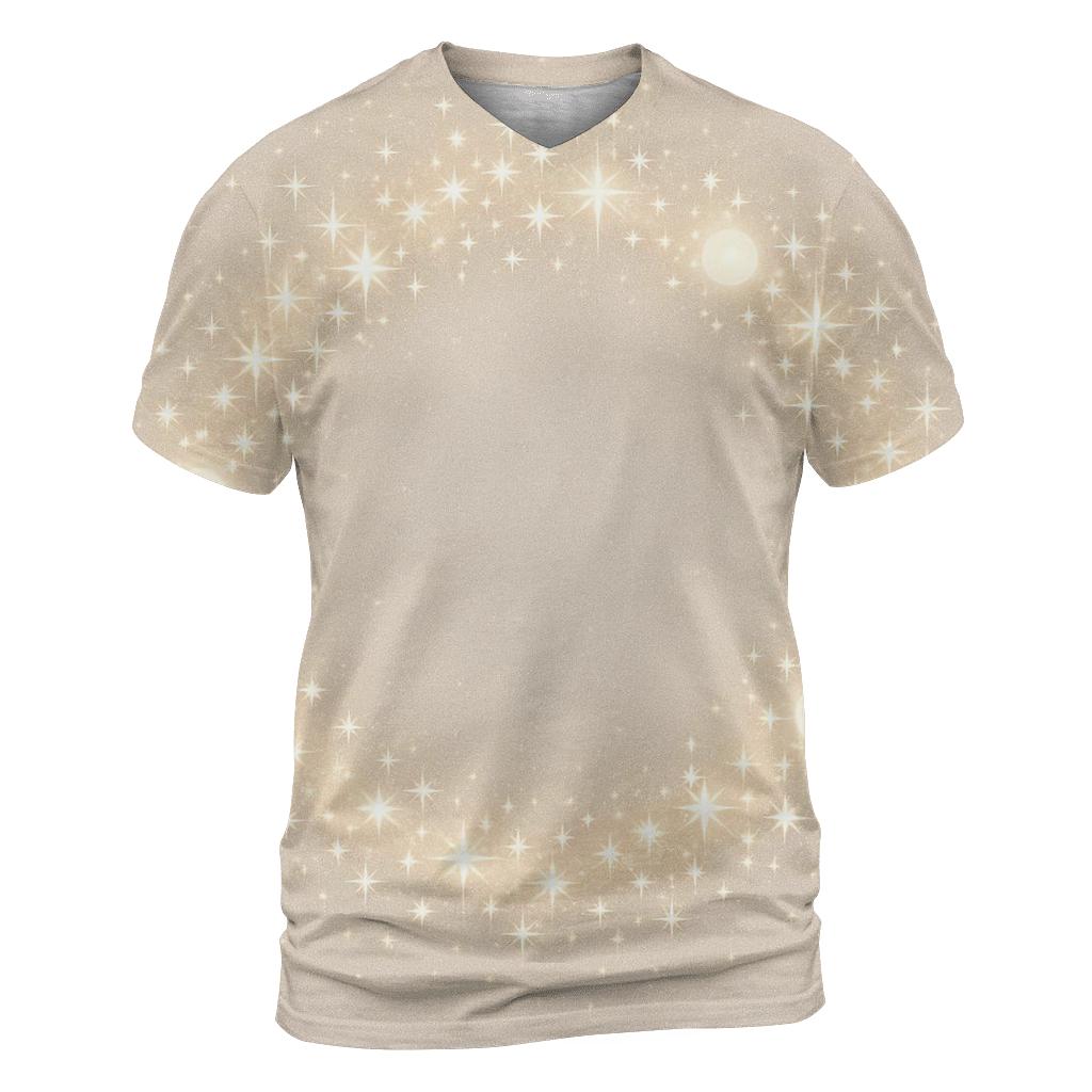 Champagne Halo Constellation designer pattern shirts