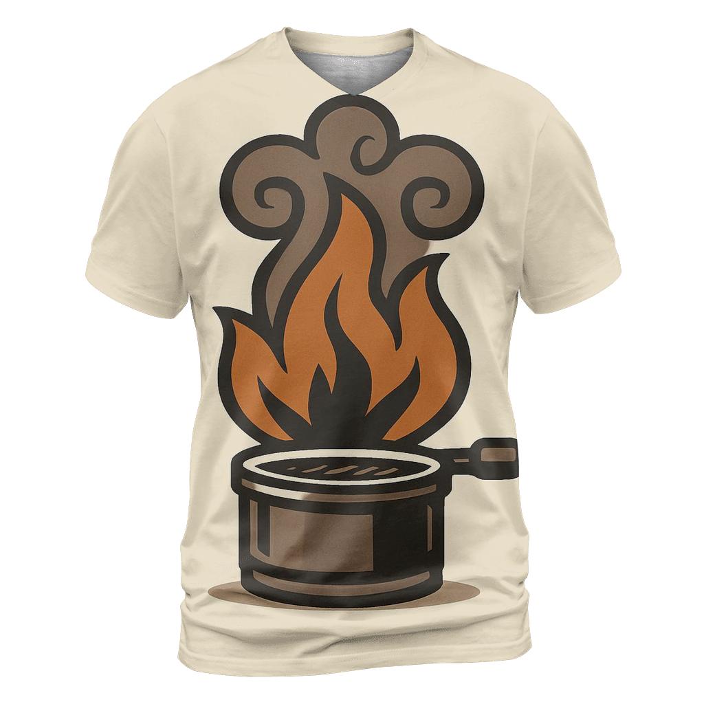 Roaster Flame Crest trendy printed shirt styles