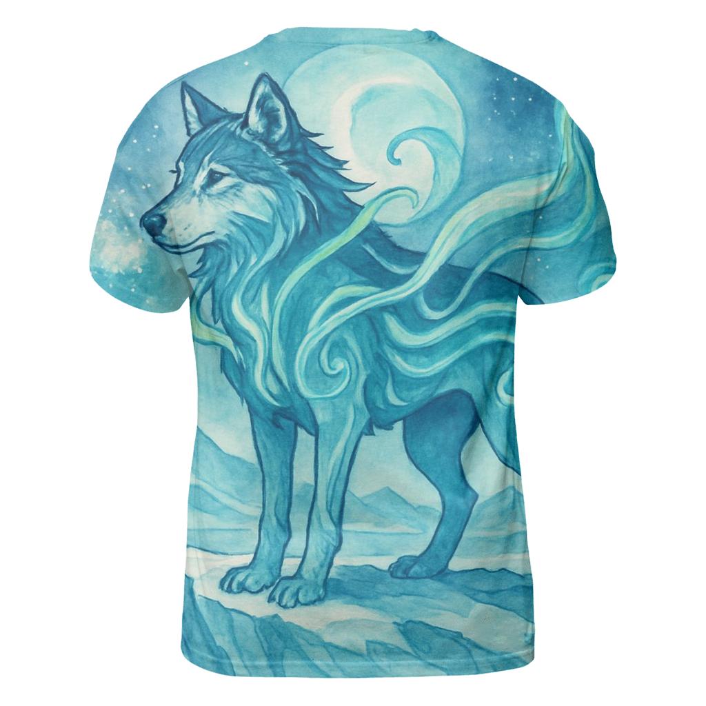 Abyssal Aurora Wolf Sentinel personalized full print shirts